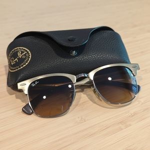 Ray Ban Clubmaster Aluminum Sunglasses